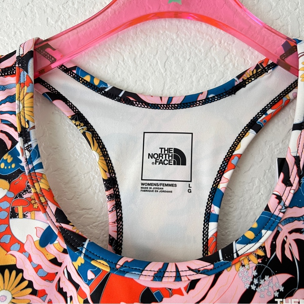 NWT The North Face Women's Printed Midline Sports Bra Size Large - Picture 4 of 14